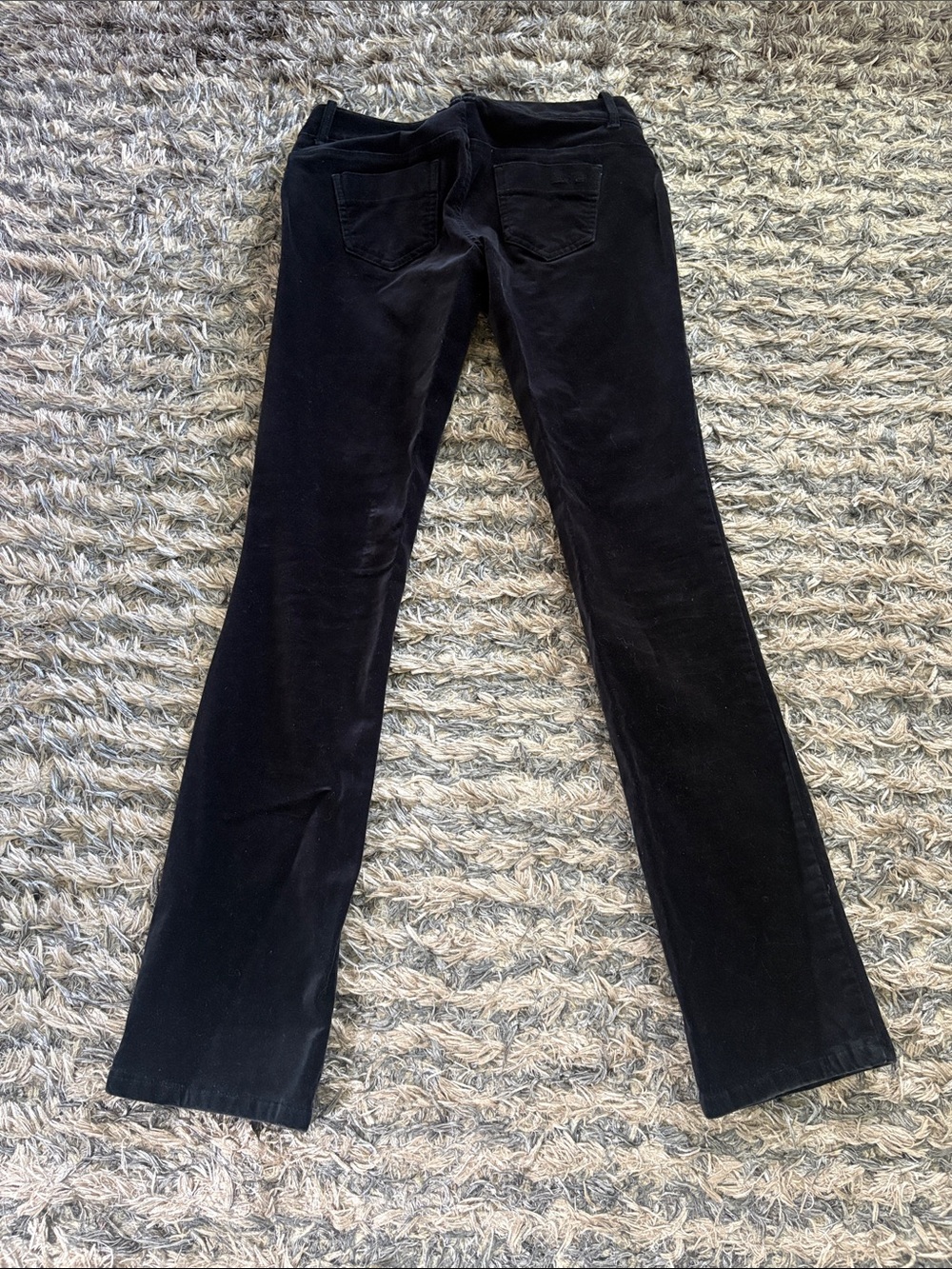 Calvin Klein Black Velvet Women's Slim Pants Size 2 - Picture 2 of 9